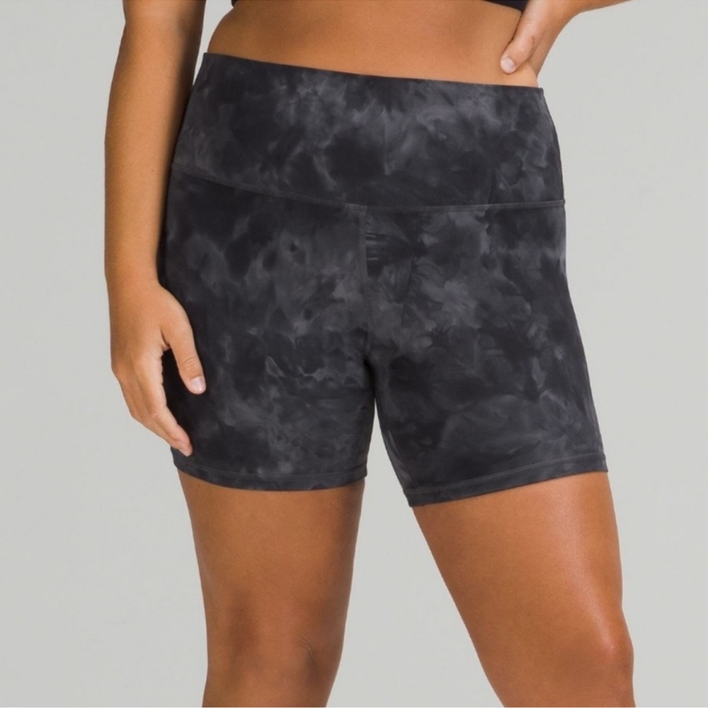 Lululemon Athletica Align High-Rise Short 6” Diamond Dye Pitch Grey Graphite